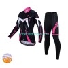 Set Langarmtrikot + Radhose Lange Winter Thermal Fleece X-Tiger Damen N001